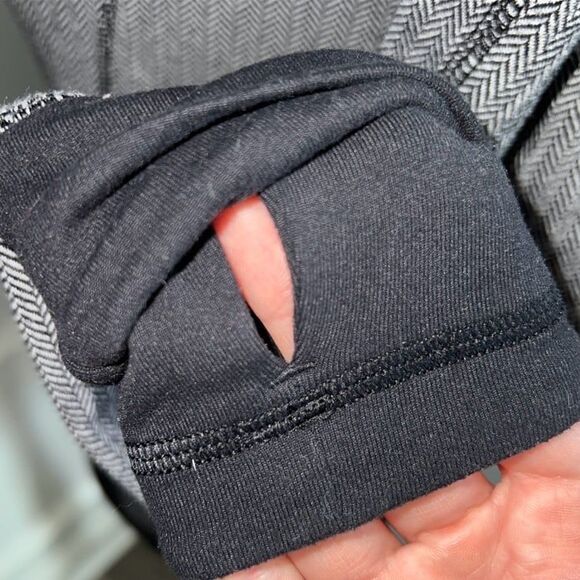 Womens Lululemon Think Fast Pullover Hoodie Herringbone size 6 - Picture 6 of 10